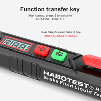 Habotest Multi-function Measuring Electrical Instrument Digital Brake Oil Fluid Moisture Detector Tester Pen 1 Year Ip55