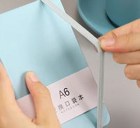 Cuaderno A6 de Alta Calidad, Tapa Dura de Cuero PU, Cuaderno de Bolsillo con Bolígrafo, Diario con Logotipo Personalizado