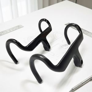 Assortiment de guidons de vélo en feutre de carbone 3K SHENYU, légers, ergonomiques, multifonctions, dimensions personnalisées pour vélos de route et gravel - Product Image 2