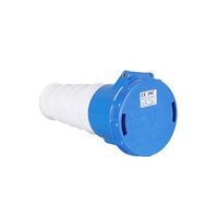 Prise femelle industrielle étanche IP67 ZNG-233, 3 broches, 220V, 63A, connecteur de câble de traînage industriel
