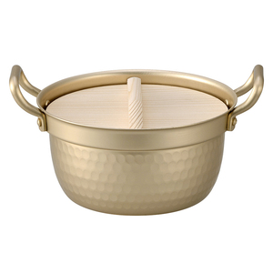 หม้อหุงต้มเคลือบกันติด ทนทานต่อการกัดกร่อน ใช้ได้ทุกวัน พร้อมฝาไม้ - Product Image 1