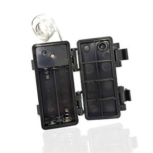 กล่องแบตเตอรี่2AA กันน้ำพร้อมสายตะกั่วเคสพลาสติกใสมีช่องเสียบ2ช่อง1.5V UM-3แบตเตอรี่ขนาด AA - Product Image 1