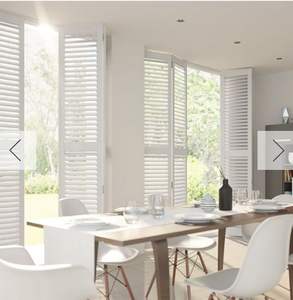 Fenêtre coulissante sur rail personnalisée pour intérieur, porte française pliante à double battant, volets de style plantation pour la décoration - Product Image 4