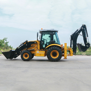 Gratis bezorging. Mini-graafmachine, Euro 5 CE-gecertificeerd, 2,5-tons 4x4 graafmachine voor graven. Graafmachine met laadschop - Product Image 2