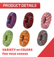 Kabel CE/CB/RoHS 3 Inti Terpilin RVS 300V Berisolasi PVC Tembaga Berlapis Timah 0.5-2.5mm Gulungan untuk Speaker Daya & Sistem Alarm