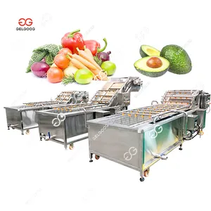 Vegetable Washing Wash And Dryer Production Line Supplier Ozone Air Bubble Vegetable Fruit Washing Machine