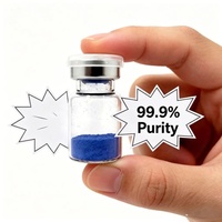 Peptide de cuivre GHK-Cu de haute pureté 99% 50ml/100ml Poudre bleue GHK Cu Matière première pour soins de la peau et cosmétiques