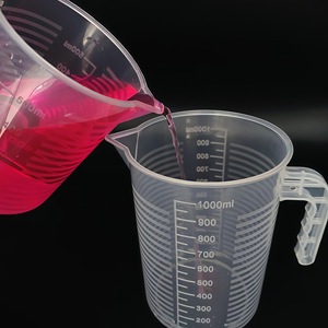 Gobelet gradué transparent Boan 500ml 1000ml 2000ml en plastique de qualité alimentaire, cylindre gradué de laboratoire avec poignée - Product Image 3