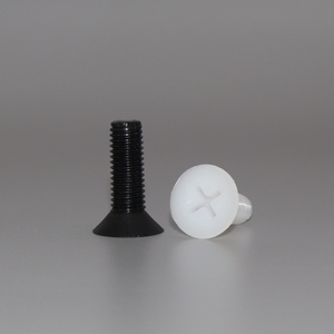 Tornillos de Cabeza Plana con Ranura Cruzada de Nailon PA66 de Alta Calidad, M2.5 - M6, Blancos y Negros, DIN 965, Pernos de Plástico - Product Image 5