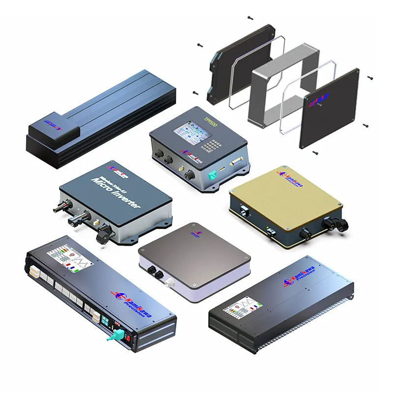 Custom ip68 Metal aluminum battery casing power supply bank box waterproof electronics instrument enclosures