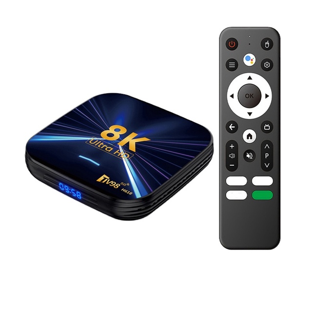 TV98 ATV Smart TV Box with Allwinner H618 Android 14 Support 8K Decoding Dual Band WiFi Voice Control