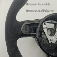 Volant de direction en microsuède blanc avec bande supérieure en fibre de carbone pour Audi TT, qualité assurée