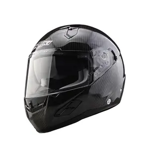 Helm Motor Serat Karbon Lensa Ganda, Helm Perlindungan Wajah Penuh