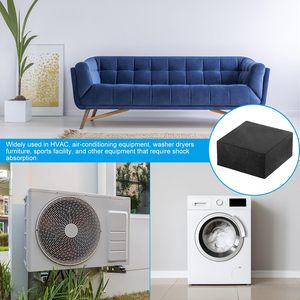 Cao su chống rung <span class=keywords><strong>Pads</strong></span>, 4 cái vuông rung cô lập THẢM 2 "x 2" x 1 "cho - Product Image 3