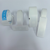 Bracelet jetable imperméable en papier synthétique PP avec impression personnalisée, RFID UHF 860~960Mhz, pour hôpitaux, festivals, événements
