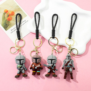 Nouveau Porte-clés <span class=keywords><strong>Darth</strong></span> <span class=keywords><strong>Vader</strong></span> 2026 Star Wars, Porte-clés PVC Baby Yoda, Pendentif pour Clés de Voiture - Product Image 1
