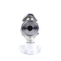 Vanne à bille hydraulique sanitaire en acier inoxydable de qualité alimentaire 304/316, raccord rapide pneumatique droit, eau