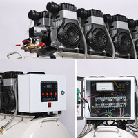Compresseur d'air sans huile JUBA Hurricane 1600WX4 230L 8 cylindres à piston pour la fabrication