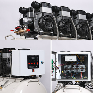 เครื่องอัดอากาศแบบไร้น้ำมัน JUBA Hurricane 1600WX4 ความจุ 230 ลิตร 8 สูบ แบบลูกสูบ สำหรับงานผลิต - Product Image 4