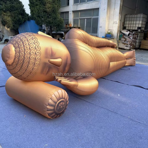 Statue de <span class=keywords><strong>Bouddha</strong></span> <span class=keywords><strong>gonflable</strong></span> géante dorée personnalisée, <span class=keywords><strong>Bouddha</strong></span> couché pour la décoration des festivals bouddhistes du temple, événements religieux - Product Image 4