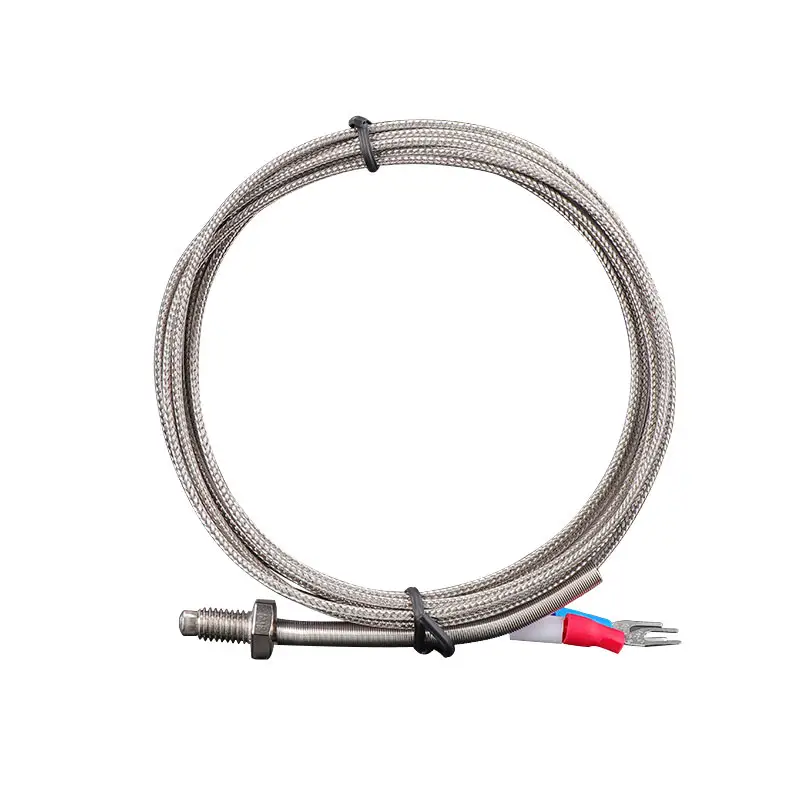 Spring Protection Screw M8 M6 Type E K Type Thermocouple Temperature Control Temperature Probe