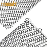Écran de protection de cheminée en acier inoxydable tressé, robuste, panneau en maille haute résistance pour foyers d'intérieur hivernaux