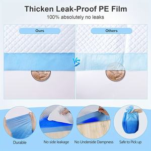 OEM Pet Training and Puppy Pads Factory Dog <b>Cat</b> Toilet Mat Wholesale Heavy Duty Absorbency Puppy Dogs Training Pee Pads - Product Image 3