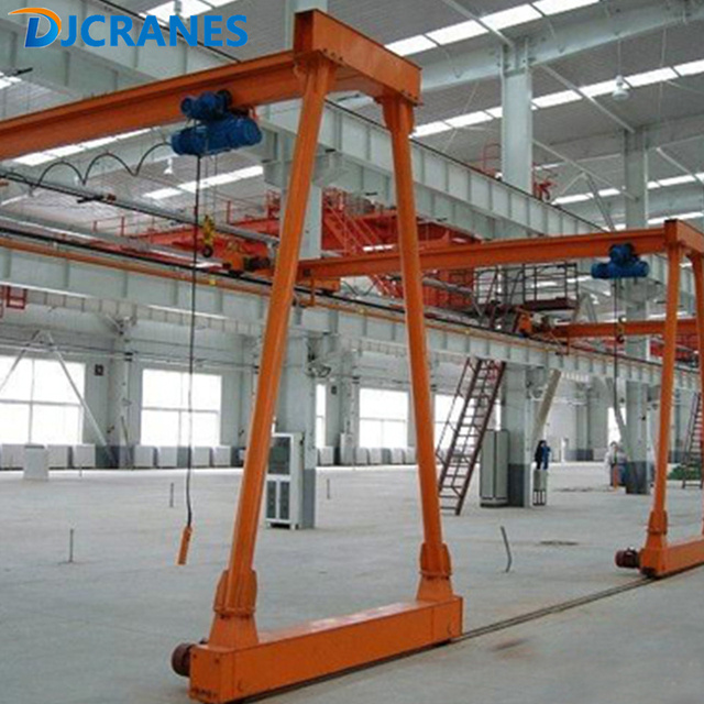 High Efficiency BMH Single Beam Semi Gantry Crane 1-5 Ton with Hoist Gearbox Motor and Wireless Remote Control