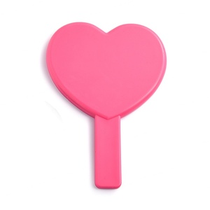 Wholesale Creative Custom Design <b>Plastic</b> Heart Shape <b>Mirror</b> Portable Hand Held Makeup <b>Mirror</b> - Product Image 4