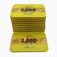 Plaques de jetons de poker rectangulaires en acrylique personnalisées avec impression anti-contrefaçon UV et récompenses à haut enjeu