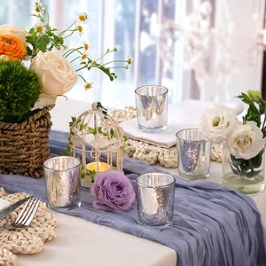 Bougeoir en verre en métal vintage moderne de luxe décoration simple de maison et de mariage chandelier électrolytique <span class=keywords><strong>Ware</strong></span> coupe étoilée - Product Image 6