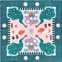 Tapis de jeu de mahjong de luxe, motif nuage doré oriental, pivoine et grue, insonorisant