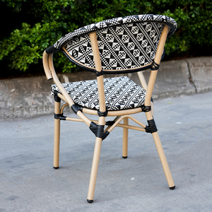 Modern Teslin Design Hotel Villa Park Exterior Dining Set Aluminum <strong>Bistro</strong> <strong>Table</strong> <strong>and</strong> <strong>Chair</strong> Sets with Powder Coated Finish - Product Image 4