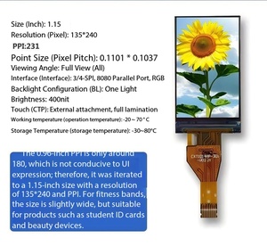 หน้าจอ IPS TFT ขนาด 1.15 นิ้ว ความละเอียด 135*240, ALL VIEW 3/4SPI, 8080 พร้อมอินเทอร์เฟซ RGB  ไดรเวอร์ไอซี ST7789V ความสว่าง 400nit จอแสดงผลแบบพกพา - Product Image 1