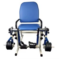Chaise de thérapie physique pour la traction de l'articulation du genou, mobilier médical, chaise d'entraînement des jambes, des fémoraux et des quadriceps