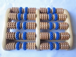 Dual Foot Massage Wooden Roller For Relax Relieve Plantar Fasciitis Stress Heel - Product Image 5
