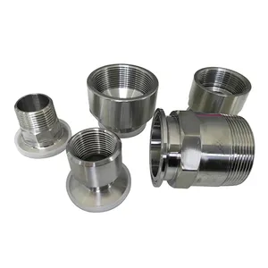 Stainless Steel Ss BSP NPT DIN Male Female Nipple Tc Pipe Fitting Connector Adaptor Tri Clover Clamp Triclamp Thread Adapter