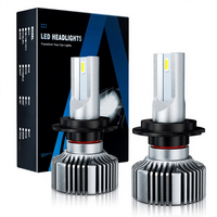 Kit de rénovation de phares LED pour voiture avec feux de route/croisement et feux antibrouillard blancs 6500K, ajustement universel 24V 30W 10000 Lumens F150
