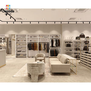 Modern Stainless Steel Clothing Display Racks | Wall-Mounted Garment Cabinets & Boutique Island Stands - Product Image 4