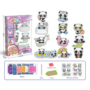 Professionelle Fabrikproduktion: Zwei Panda-Bettlaken pro Box - Ideal für Geschwister und Spielabende |   Klebepunkt-Bilderklebeaufkleber, ab 6 Jahren - Product Image 6