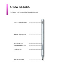 Stylet actif pour tablette Surface Pro8 Pro7 Pro6 Pro5 Pro4 Pro3 pour Microsoft Surface Go Book Laptop Studio Écran tactile