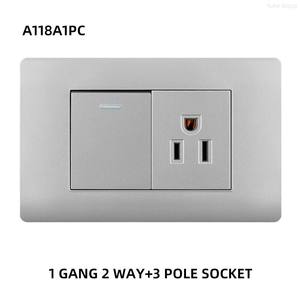 Interrupteur et prise murale ultra-minces, norme américaine, panneau PC ignifuge, avec interrupteur USB/Type-C et prise de courant - Product Image 3