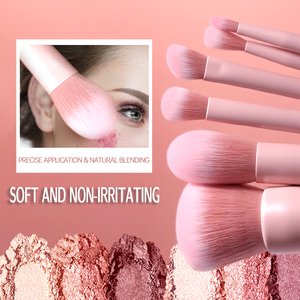 Ensemble de <span class=keywords><strong>pinceaux</strong></span> de maquillage végétalien en gros, 6 pièces, outils de beauté roses avec pinceau correcteur, pinceau à paupières - Product Image 3
