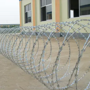 刑務所収容所用のかみそり有刺鉄線フェンス