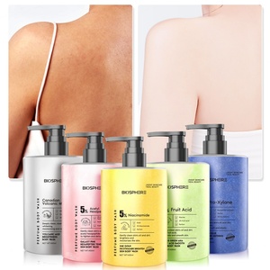 Ensemble de soins corporels parfumés pour le bain, exfoliant, hydratant et éclaircissant en profondeur, marque privée OEM, gel douche blanchissant pour le corps - Product Image 1