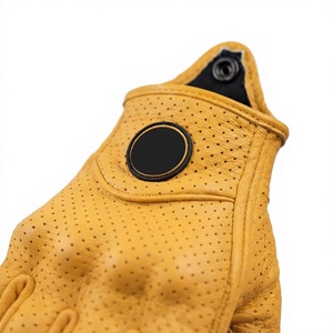 Professional Leather Motorbike <b>Gloves</b> Full Finger Touch Screen Breathable Protective Gear <b>For</b> <b>Men</b> Riding Racing Outdoor Sports - Product Image 4