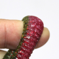 ALPHA PVC Ensemble de leurres souples artificiels Maggot, Ver souple fileté 13,5 cm 10g, Leurre souple Maggot Bionique