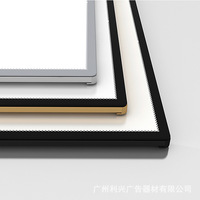 Cadre d'affichage lumineux en aluminium rétroéclairé pour menu, boîte à lumière LED pour publicité cinématographique