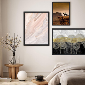 Cadre photo en MDF noir 4x6 5x7, simple, en bois, avec grain de bois, pour affiches et photos murales - Vente en gros - Product Image 5