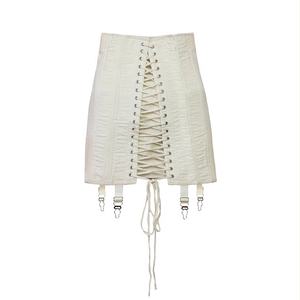 <span class=keywords><strong>Mini</strong></span>-<span class=keywords><strong>jupe</strong></span> <span class=keywords><strong>sexy</strong></span> pour femme, style corset vintage, taille haute, à lacets sur le devant et détails de boucles - Product Image 6